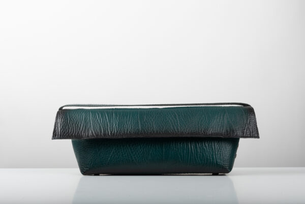 Δερμάτινη τσάντα Genui Leather μακρόστενη ώμου Πράσινη - Image 2