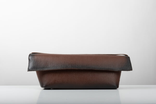 Δερμάτινη τσάντα Genui Leather μακρόστενη ώμου Καφέ - Image 2
