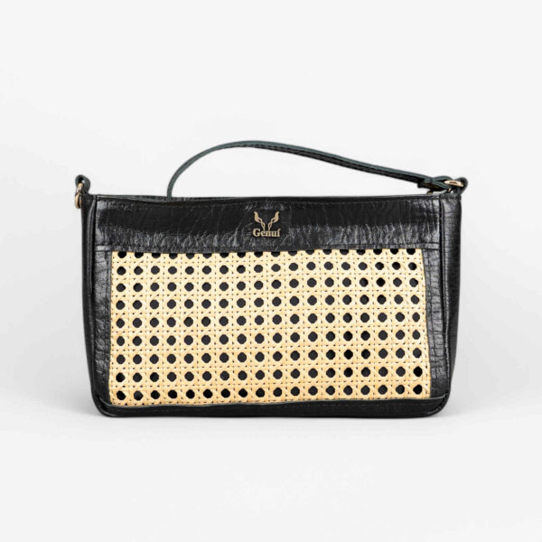 Δερμάτινος φάκελος Genui Leather με ψάθα - Image 4